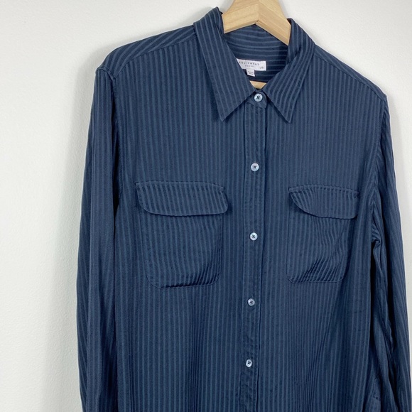 Equipment Signature Stripe Button Down Shirt - Picture 5 of 16